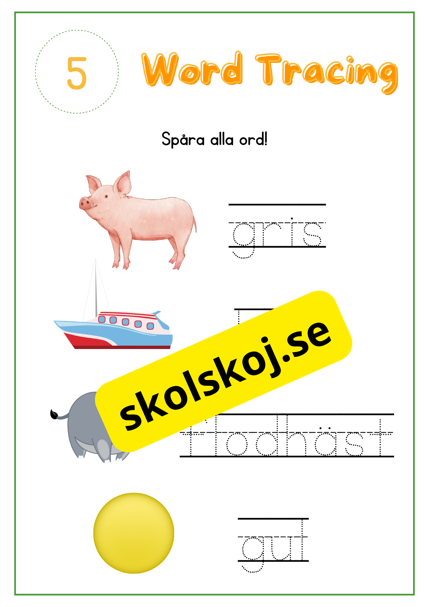 Skrivträning - Häfte - Del 3