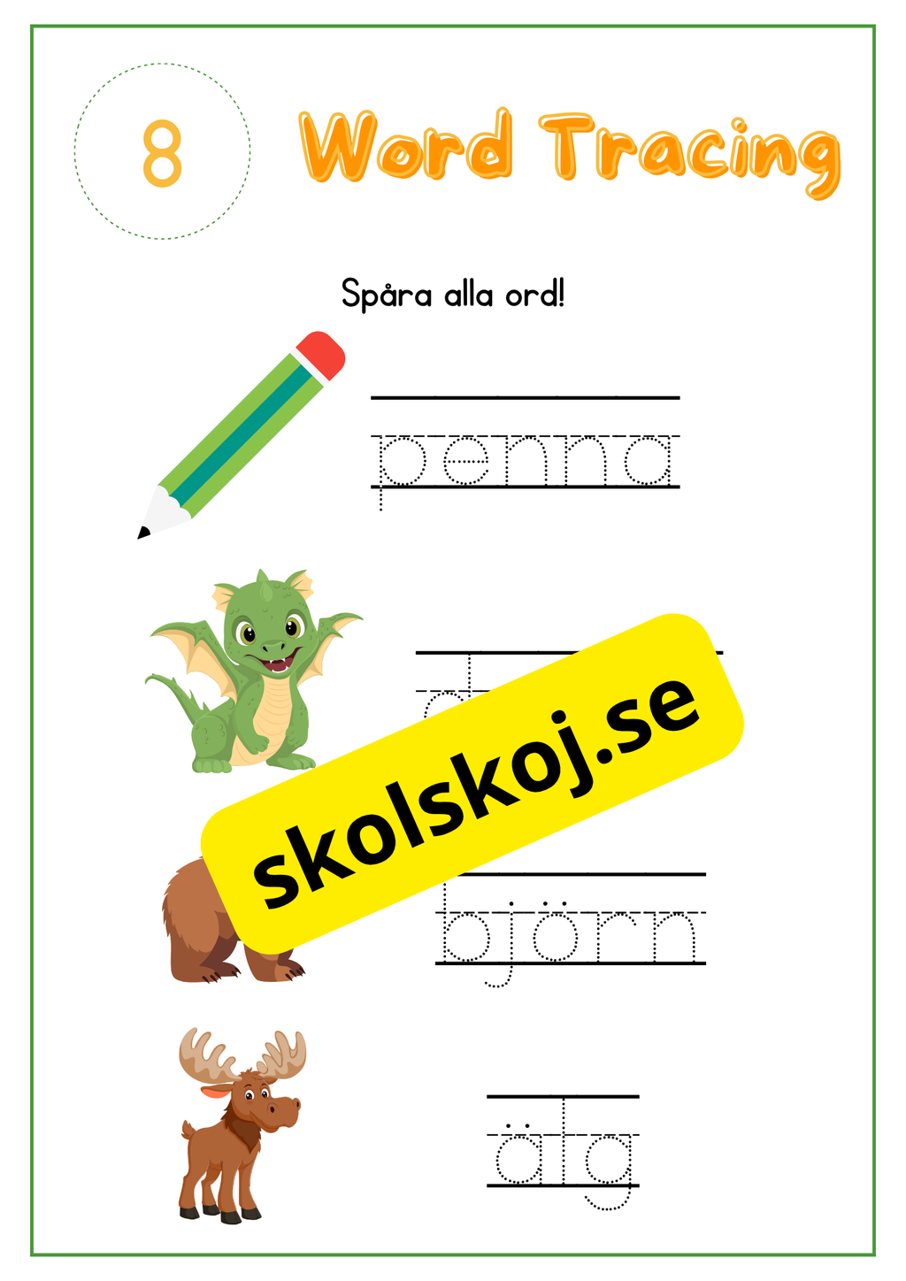 Skrivträning - Häfte - Del 3