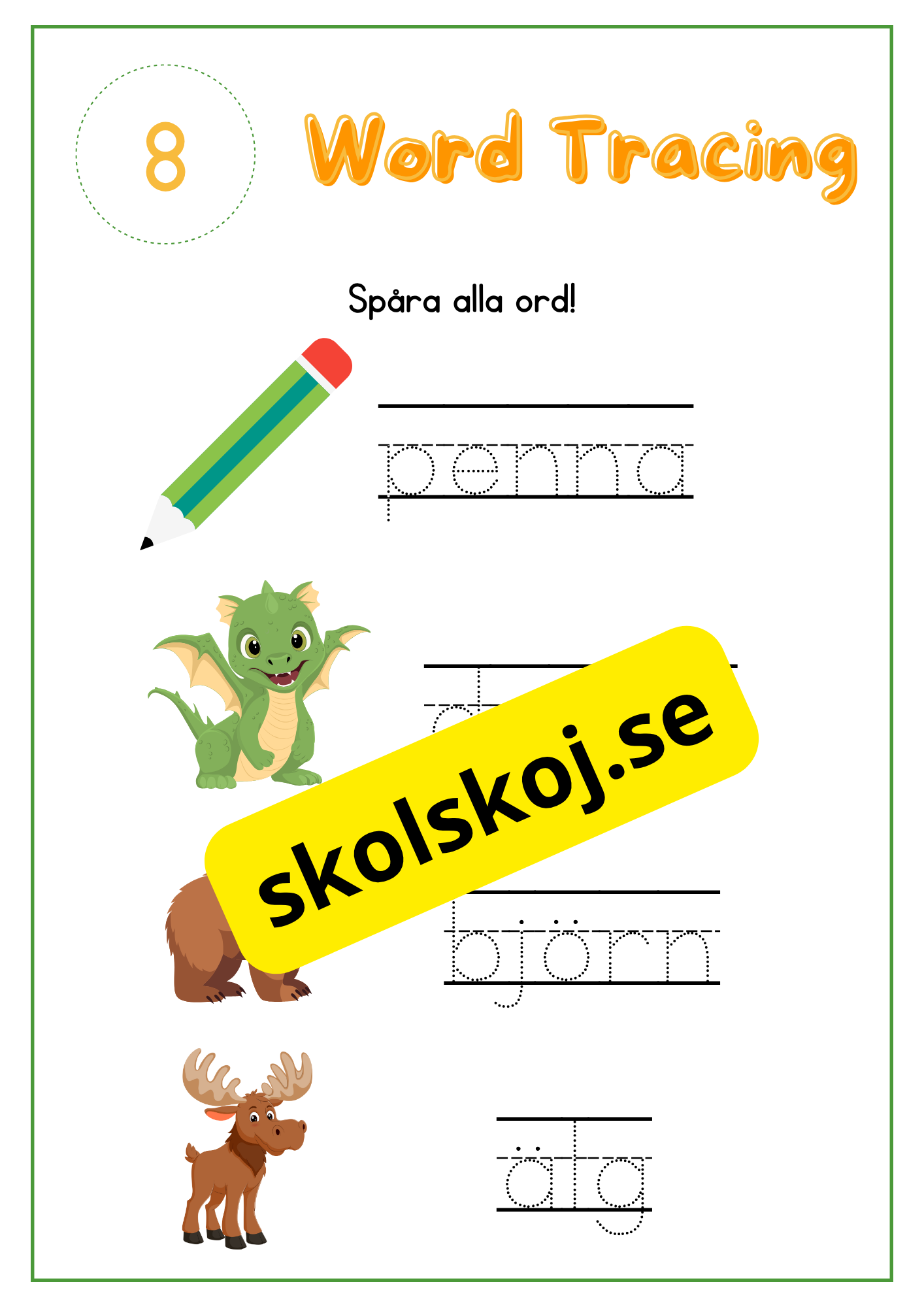Skrivträning - Häfte - Del 3
