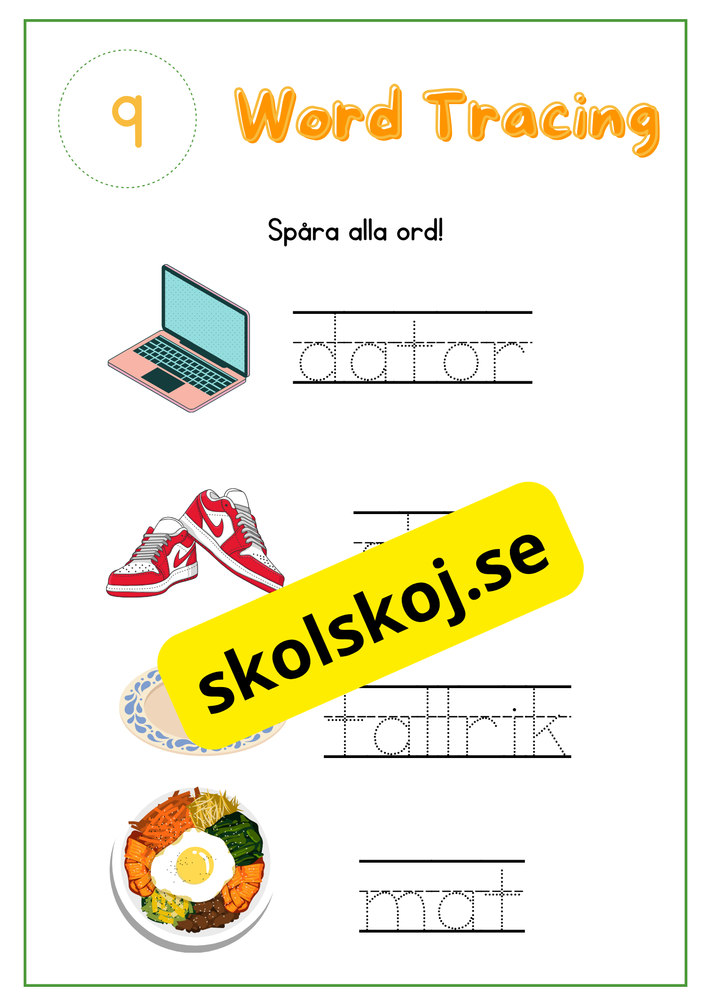 Skrivträning - Häfte - Del 3