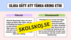 Etik och moral - Årskurs 6 - 9