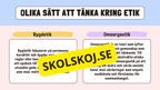 Etik och moral - Årskurs 6 - 9