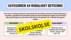 Etik och moral - Årskurs 6 - 9