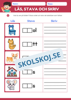 Läs stava och skriv - Häfte
