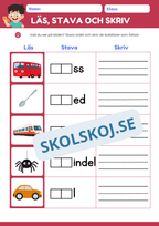 Läs stava och skriv - Häfte