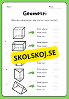 Geometri - Geometriska former - Årskurs 5 - 6
