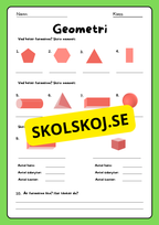 Geometri - Geometriska former - Årskurs 5 - 6