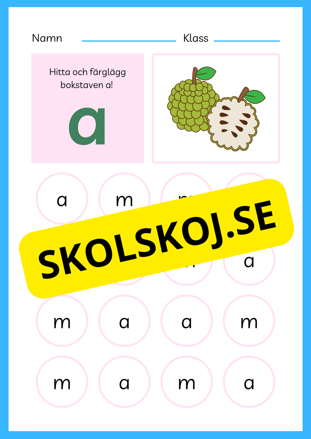 Jag lär mig bokstaven A