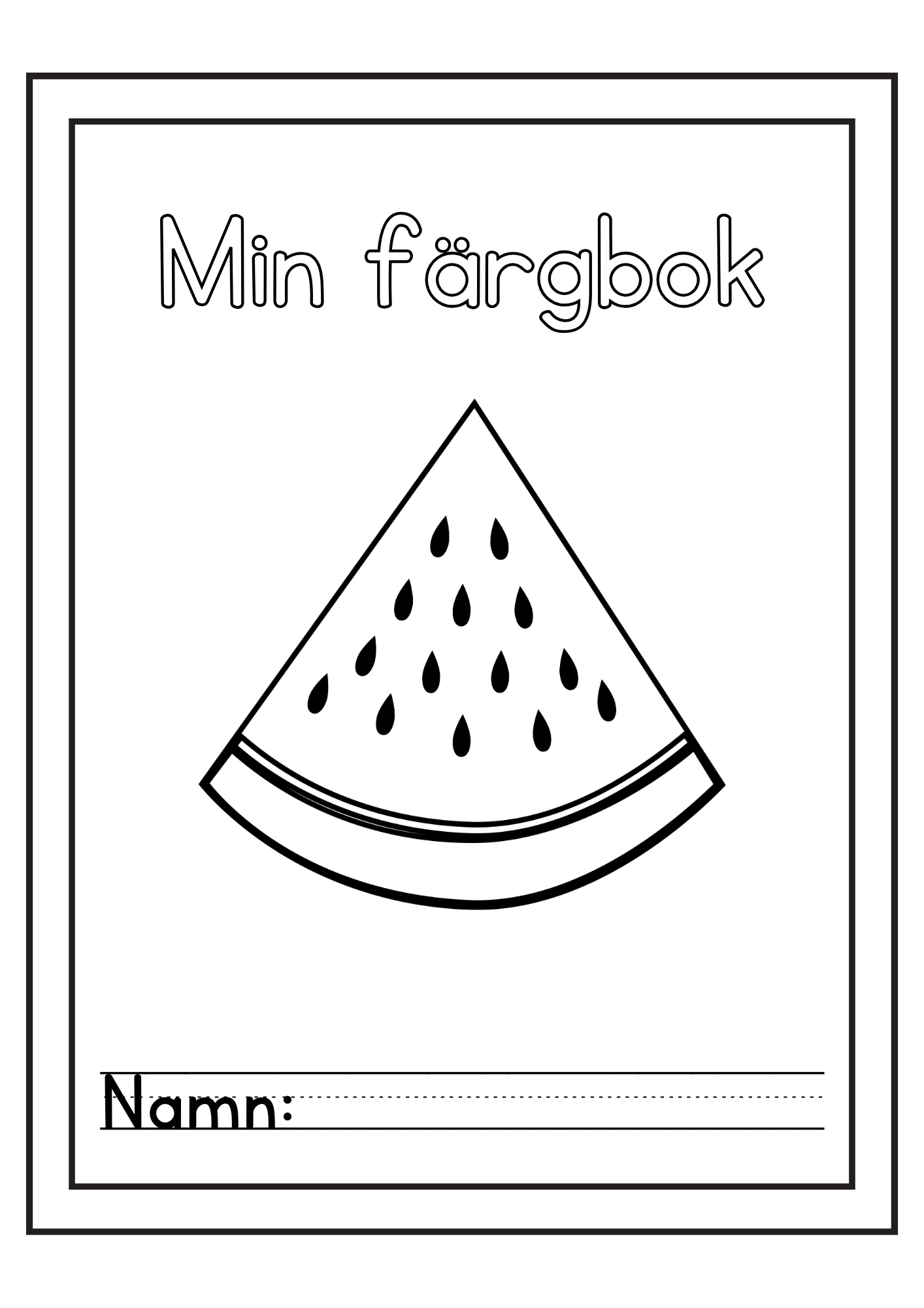 Min färgbok - Häfte