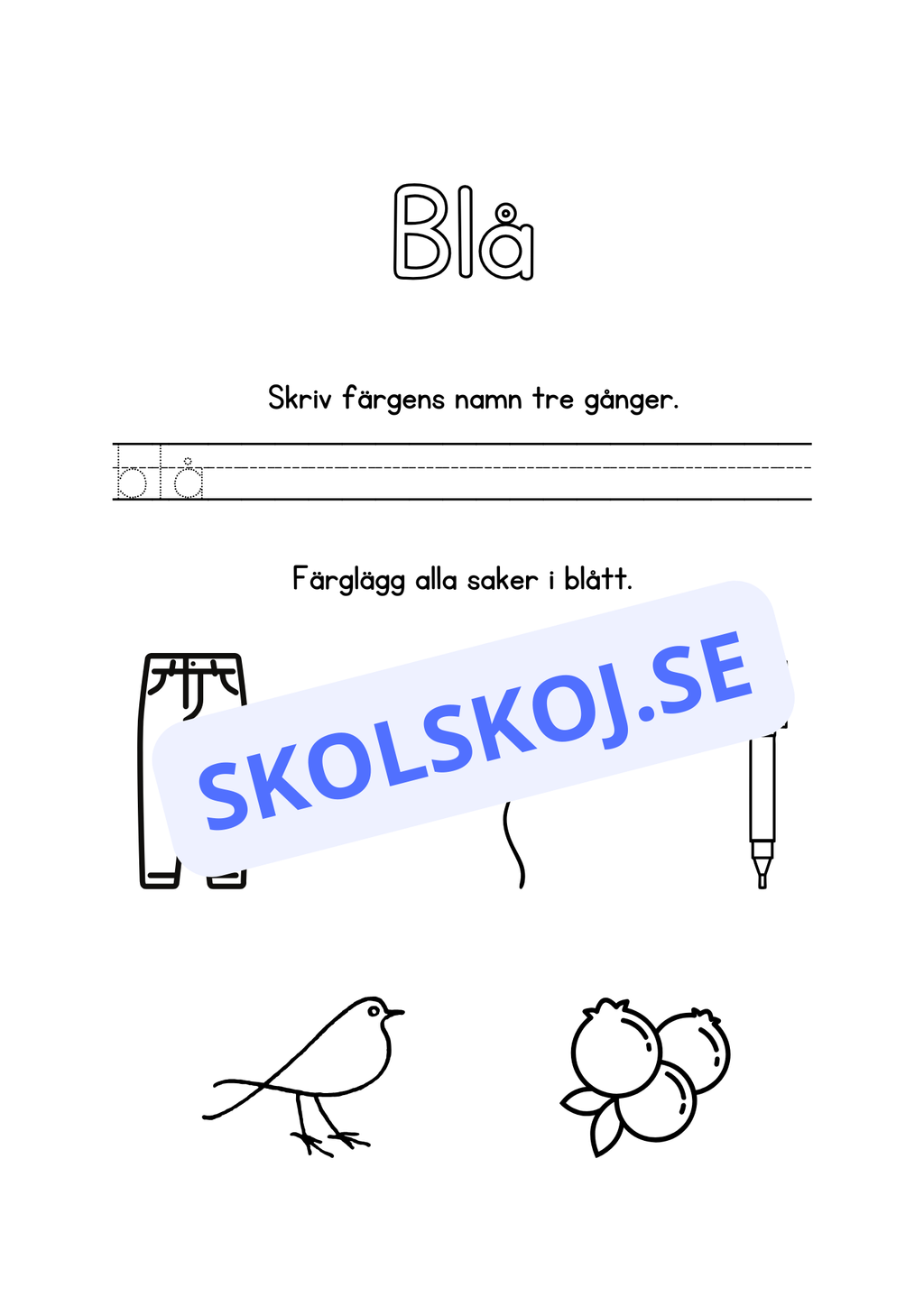 Min färgbok - Häfte