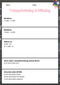 Nationella Prov – Matematik - Årskurs 6