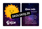 Vårt solsystem - Flashkort