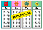 Flashkort - Öva multiplikation och ha kul