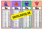 Flashkort - Öva multiplikation och ha kul