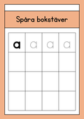 Spåra bokstäver - Gemener