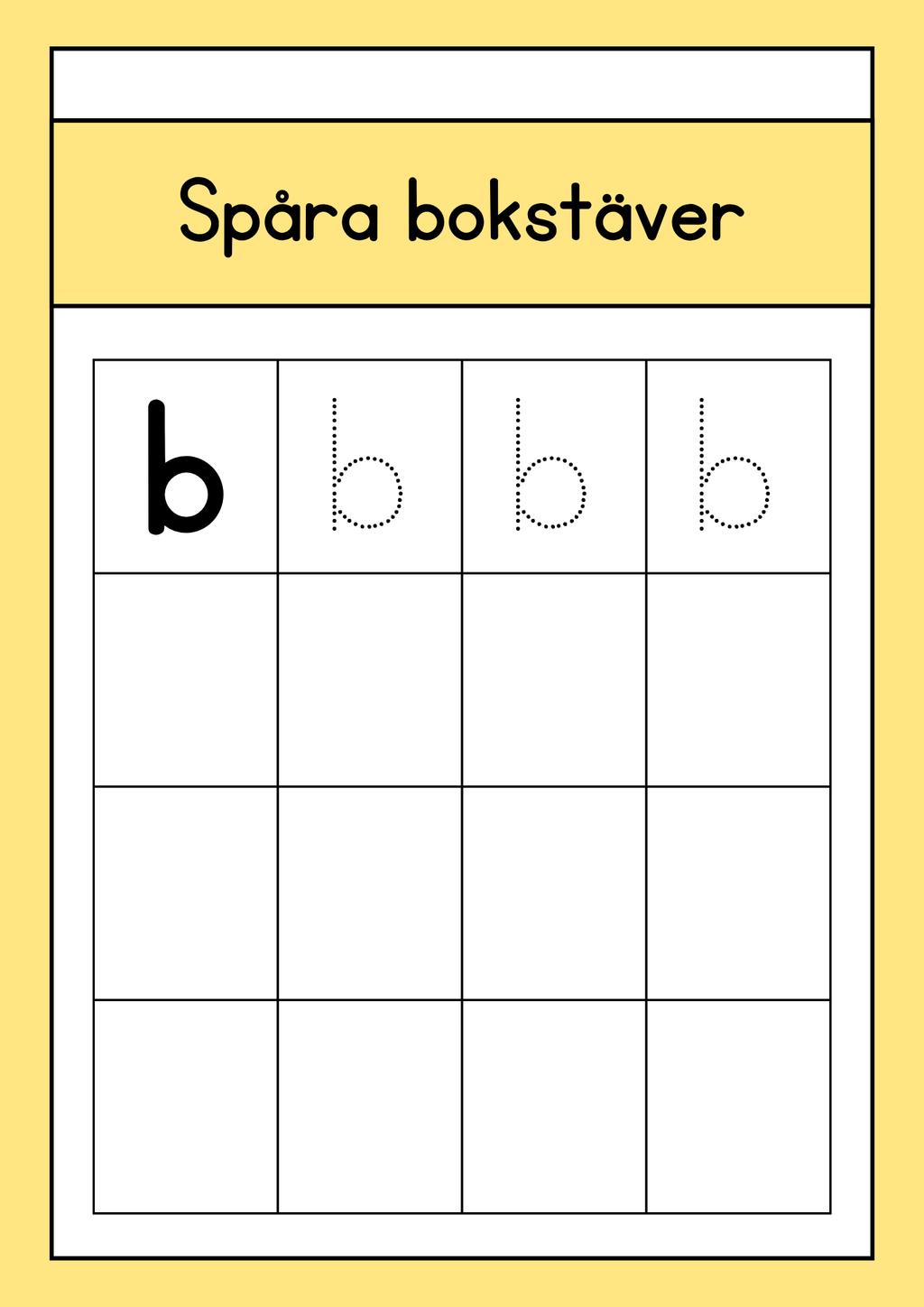 Spåra bokstäver - Gemener