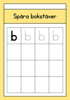 Spåra bokstäver - Gemener