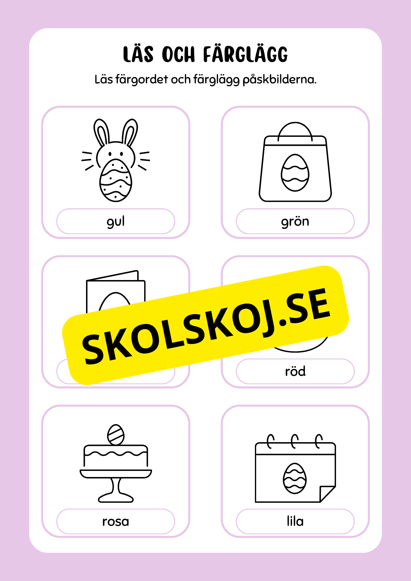 Aktivitetsbok - Tema Påsk