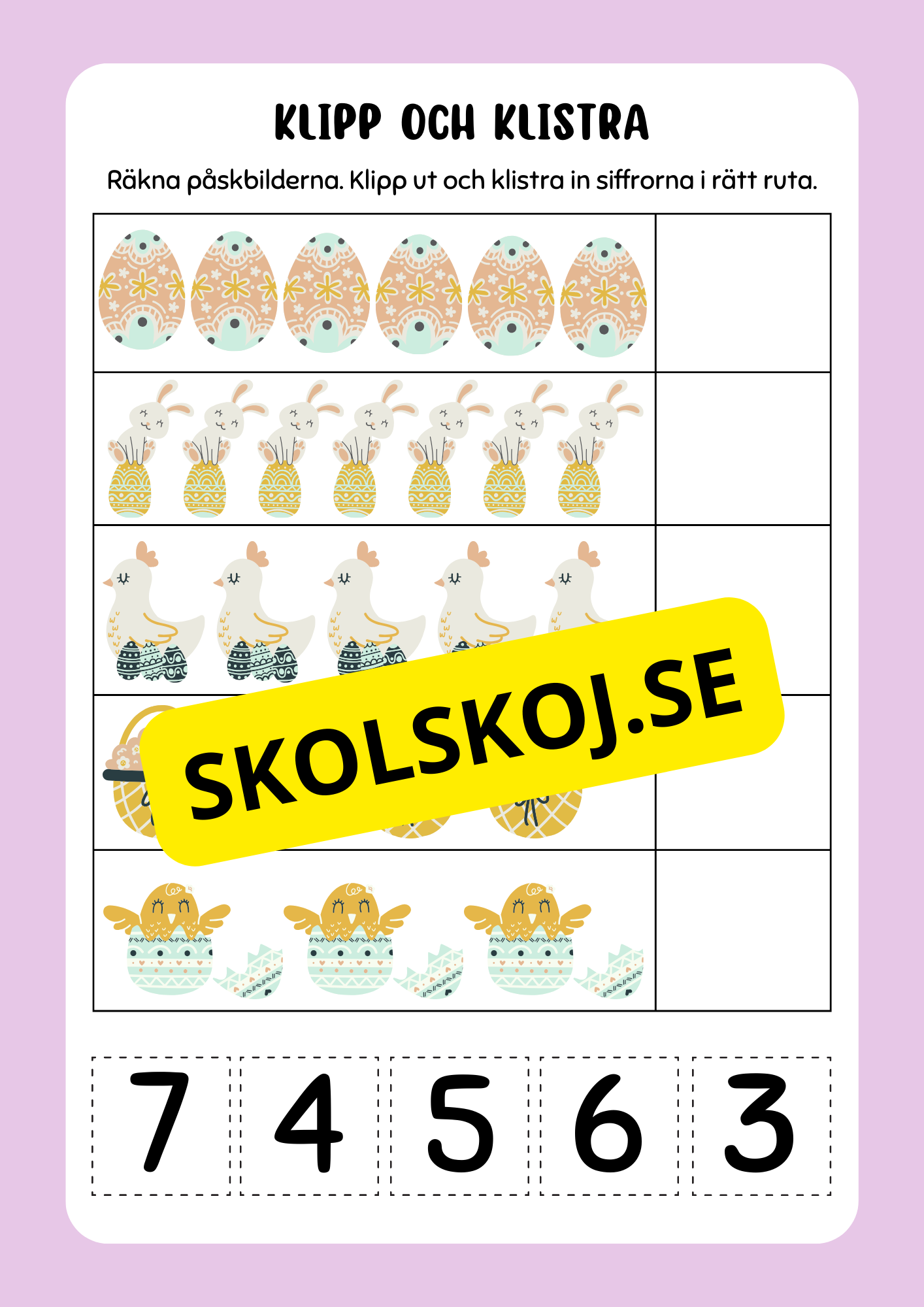 Aktivitetsbok - Tema Påsk