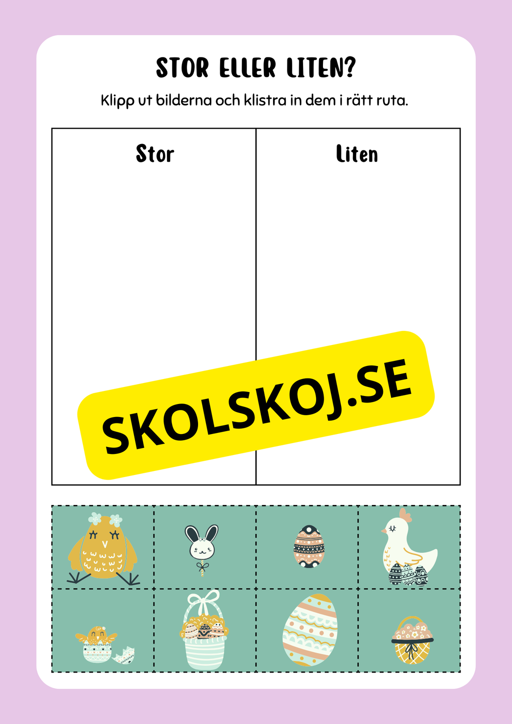 Aktivitetsbok - Tema Påsk