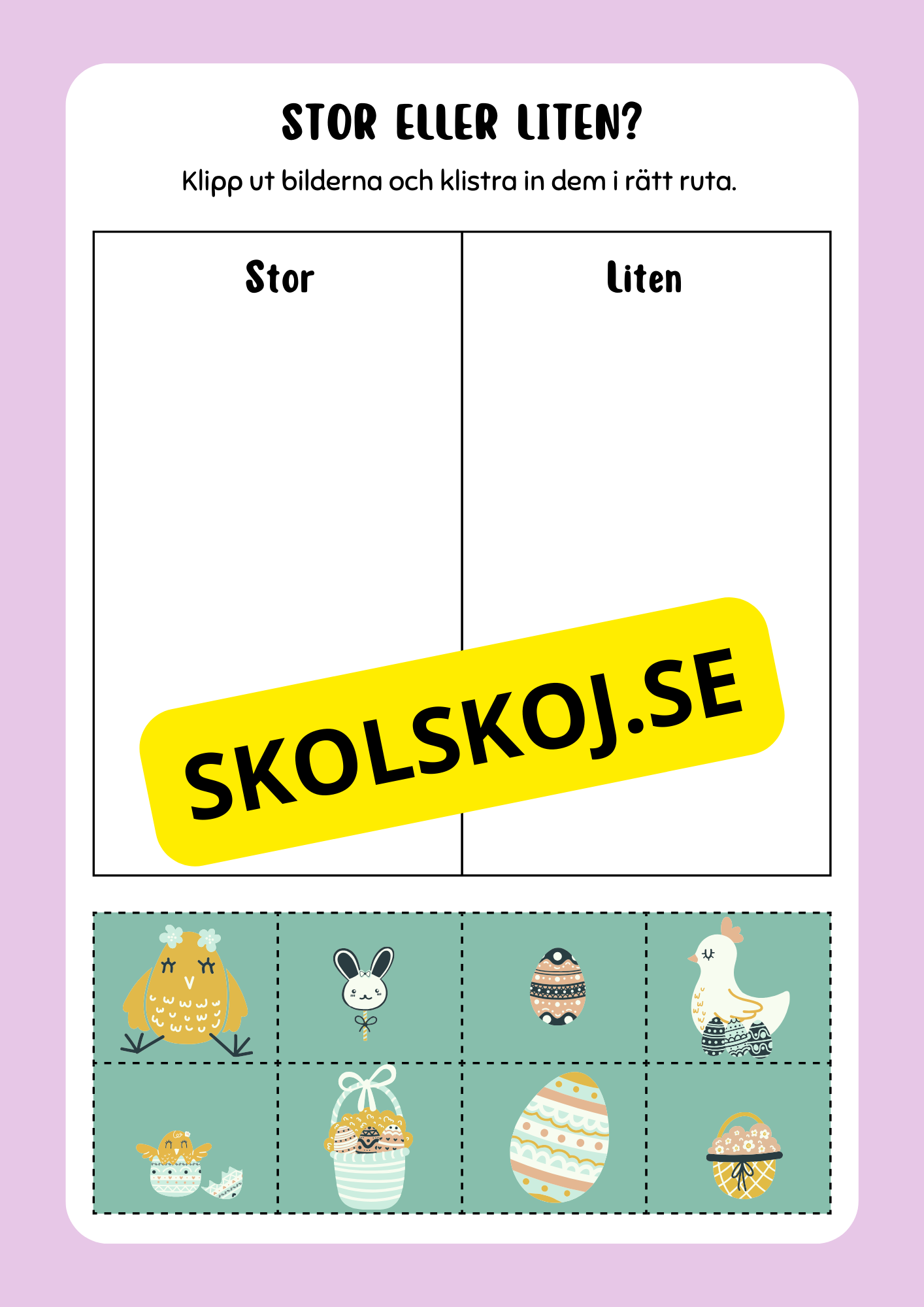 Aktivitetsbok - Tema Påsk