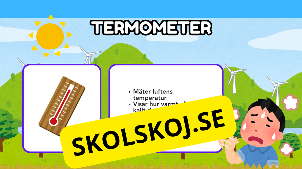 Väderdetektivernas verktyg - Presentation + frågor
