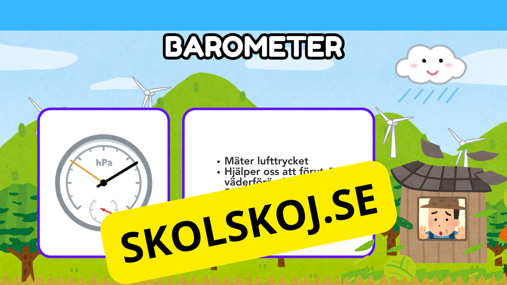 Väderdetektivernas verktyg - Presentation + frågor