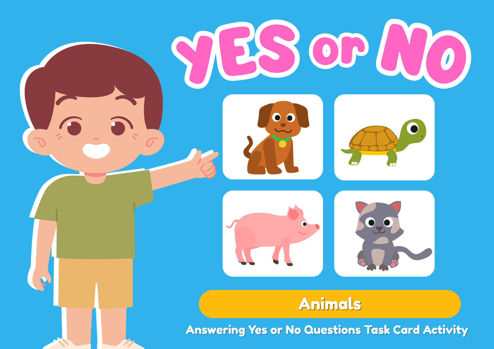 Yes or No - Djurkort