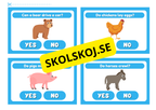 Yes or No - Djurkort