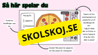 Bråk-pizzerian - Spel