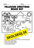 Following Directions - Engelska
