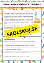 Engelska- Läsförståelse - Åtta olika texter