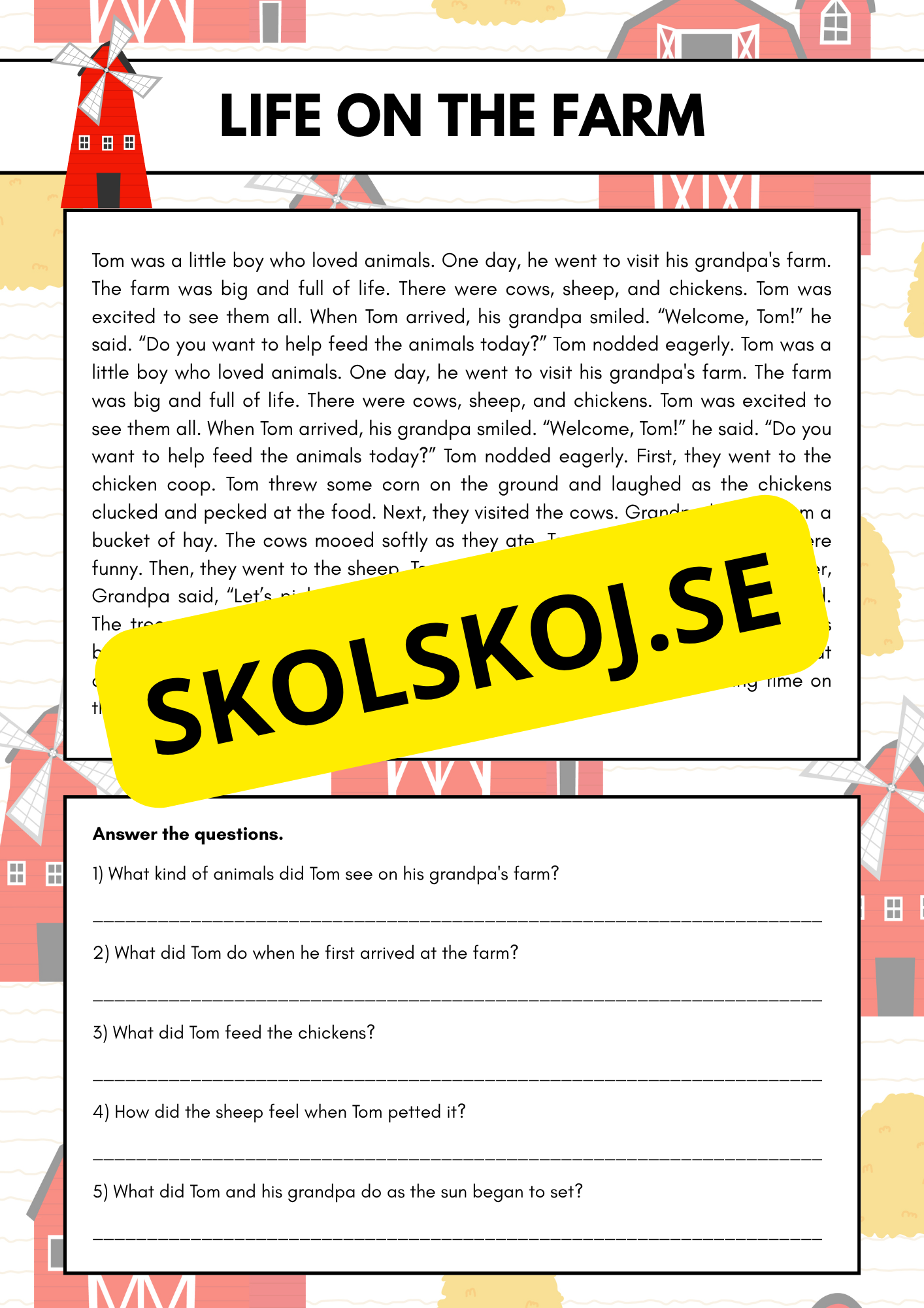 Engelska- Läsförståelse - Åtta olika texter