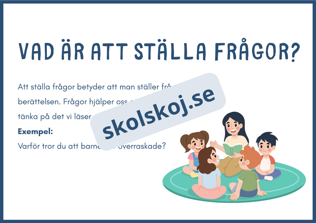 Lässtrategier - Att förutsäga, visualisera och ställa frågor