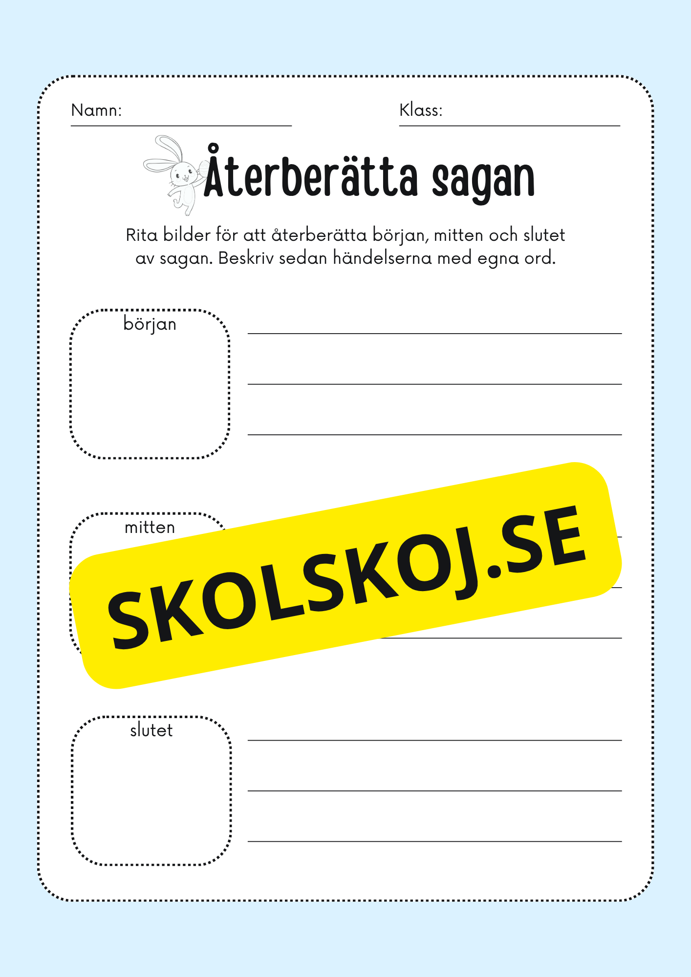 Låt oss fånga påskharen - Svenska - Årskurs 3 - 4