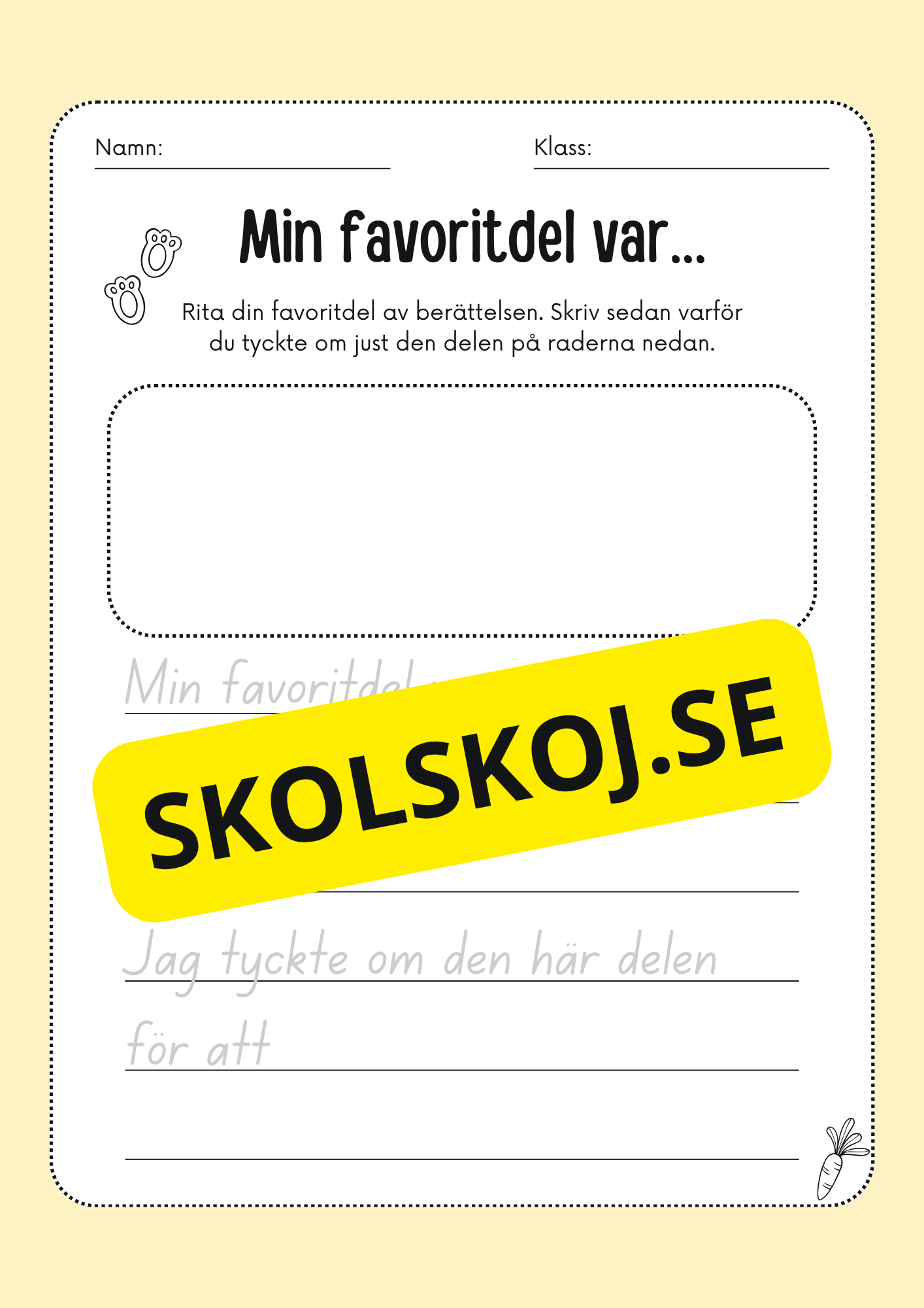 Låt oss fånga påskharen - Svenska - Årskurs 3 - 4