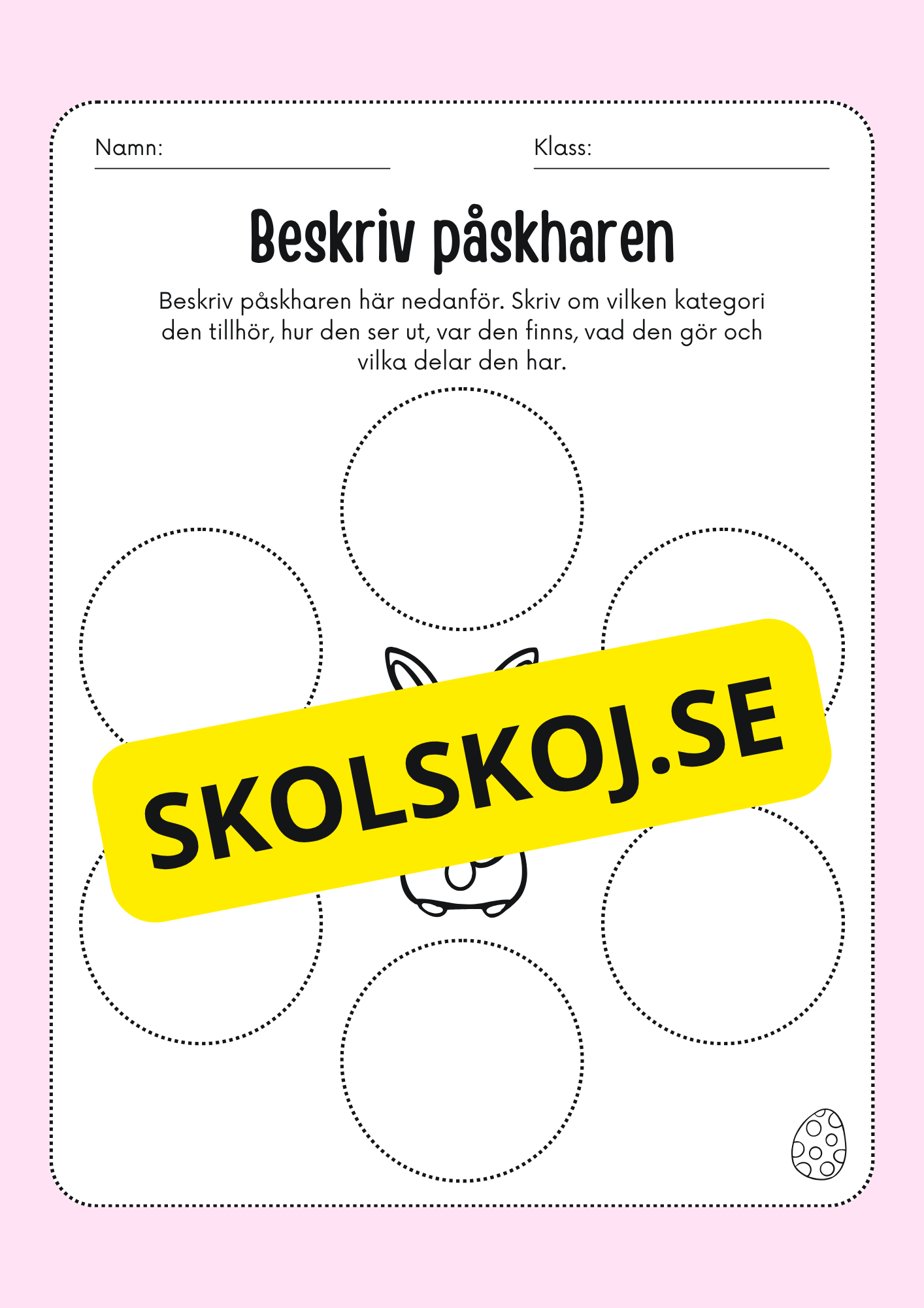 Låt oss fånga påskharen - Svenska - Årskurs 3 - 4