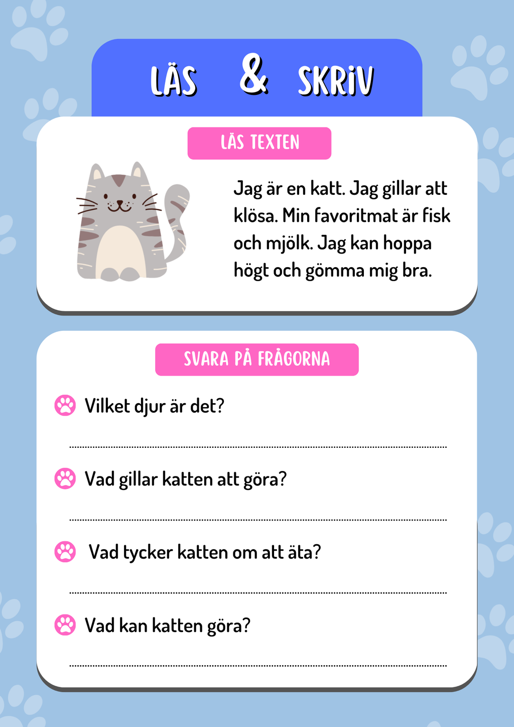 Läs och skriv - Häfte