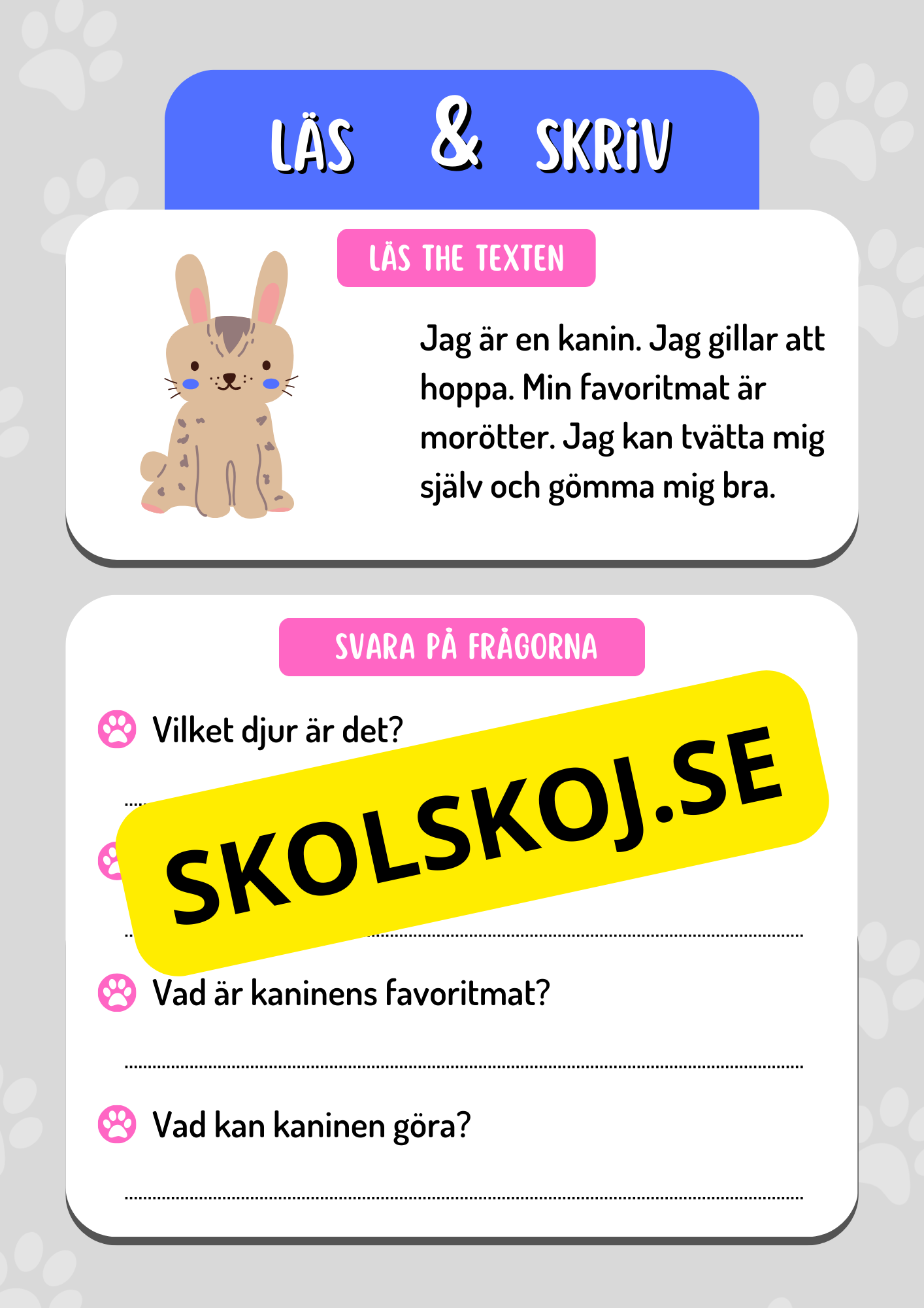 Läs och skriv - Häfte