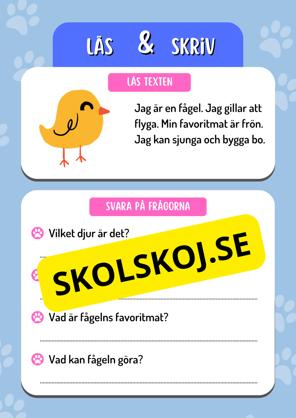 Läs och skriv - Häfte