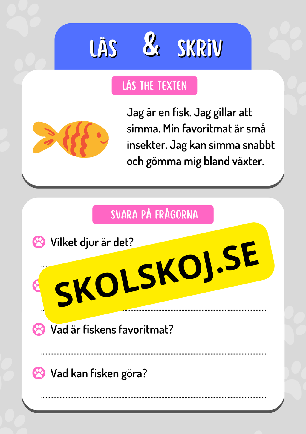 Läs och skriv - Häfte