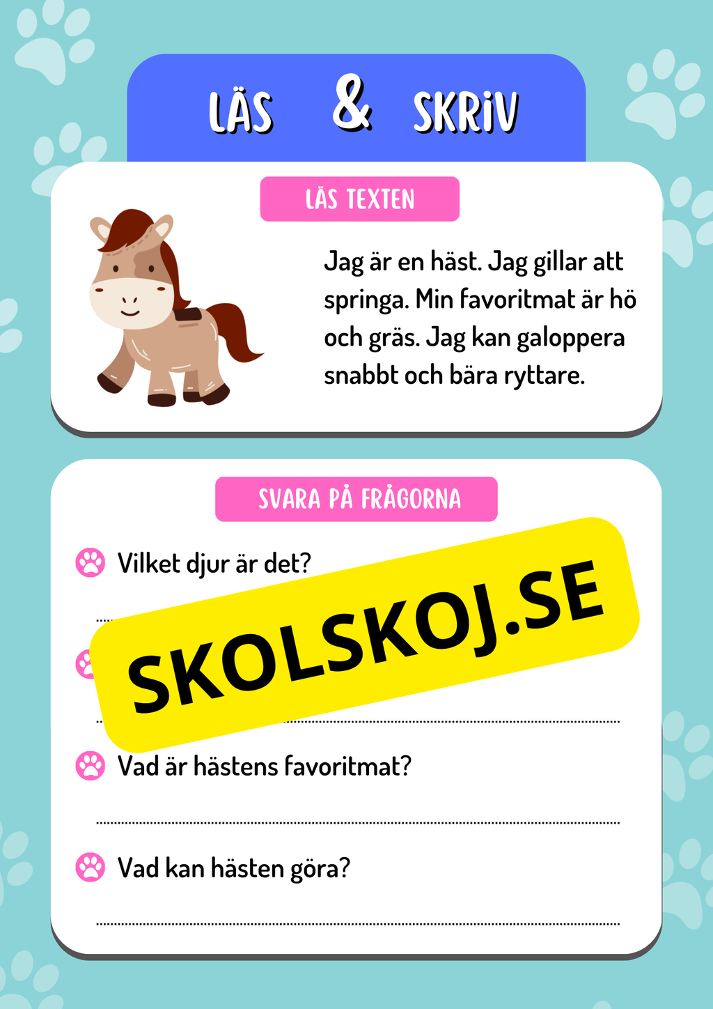 Läs och skriv - Häfte