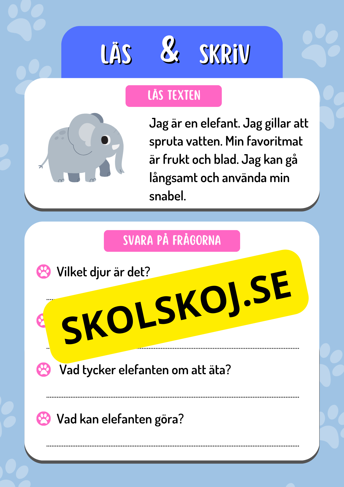 Läs och skriv - Häfte