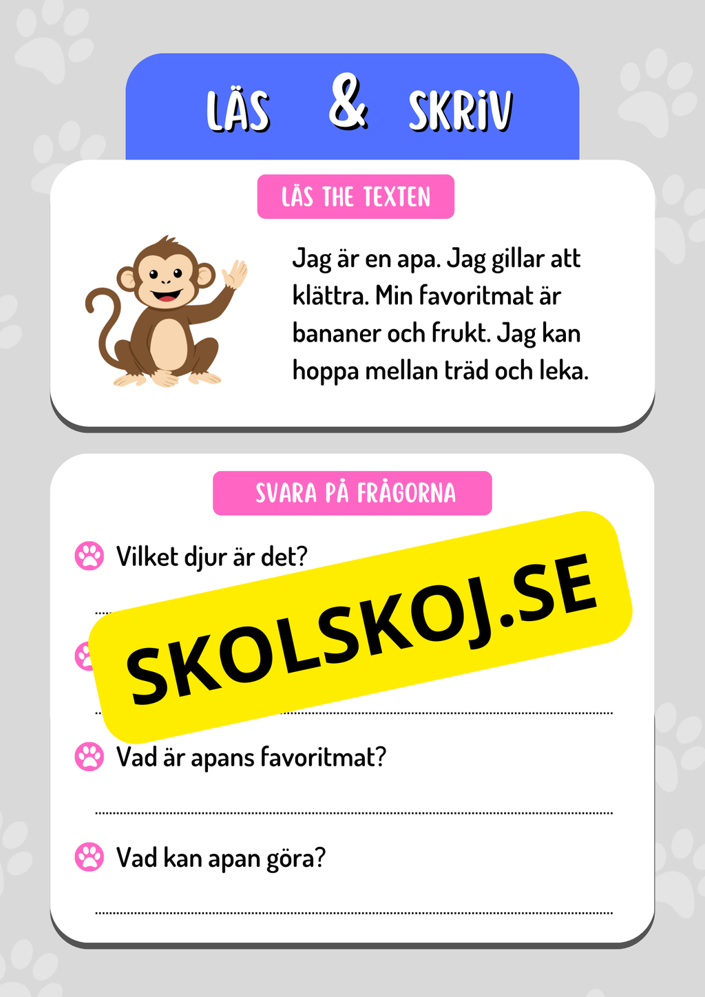 Läs och skriv - Häfte