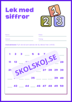 Lek med siffror
