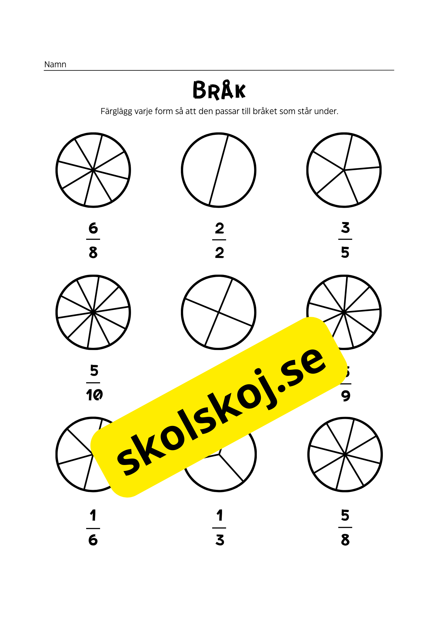 Bråk - Häfte - Årskurs 3 - 4