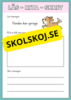 Läs rita och skriv