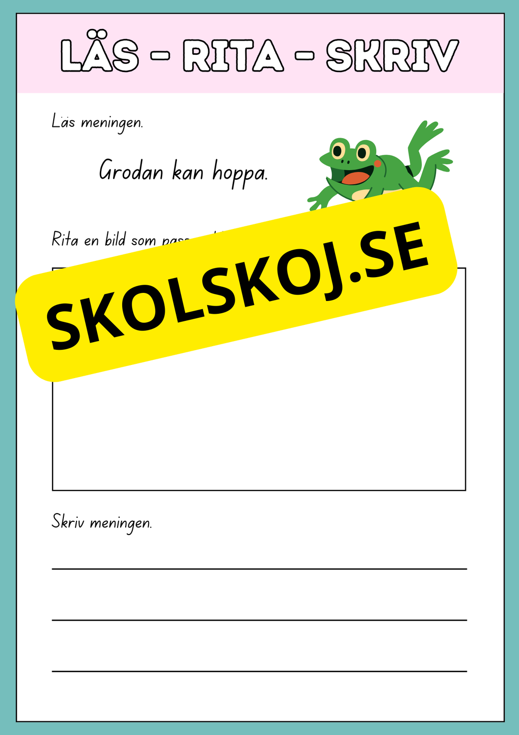 Läs rita och skriv