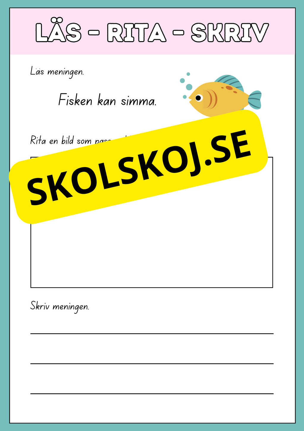 Läs rita och skriv