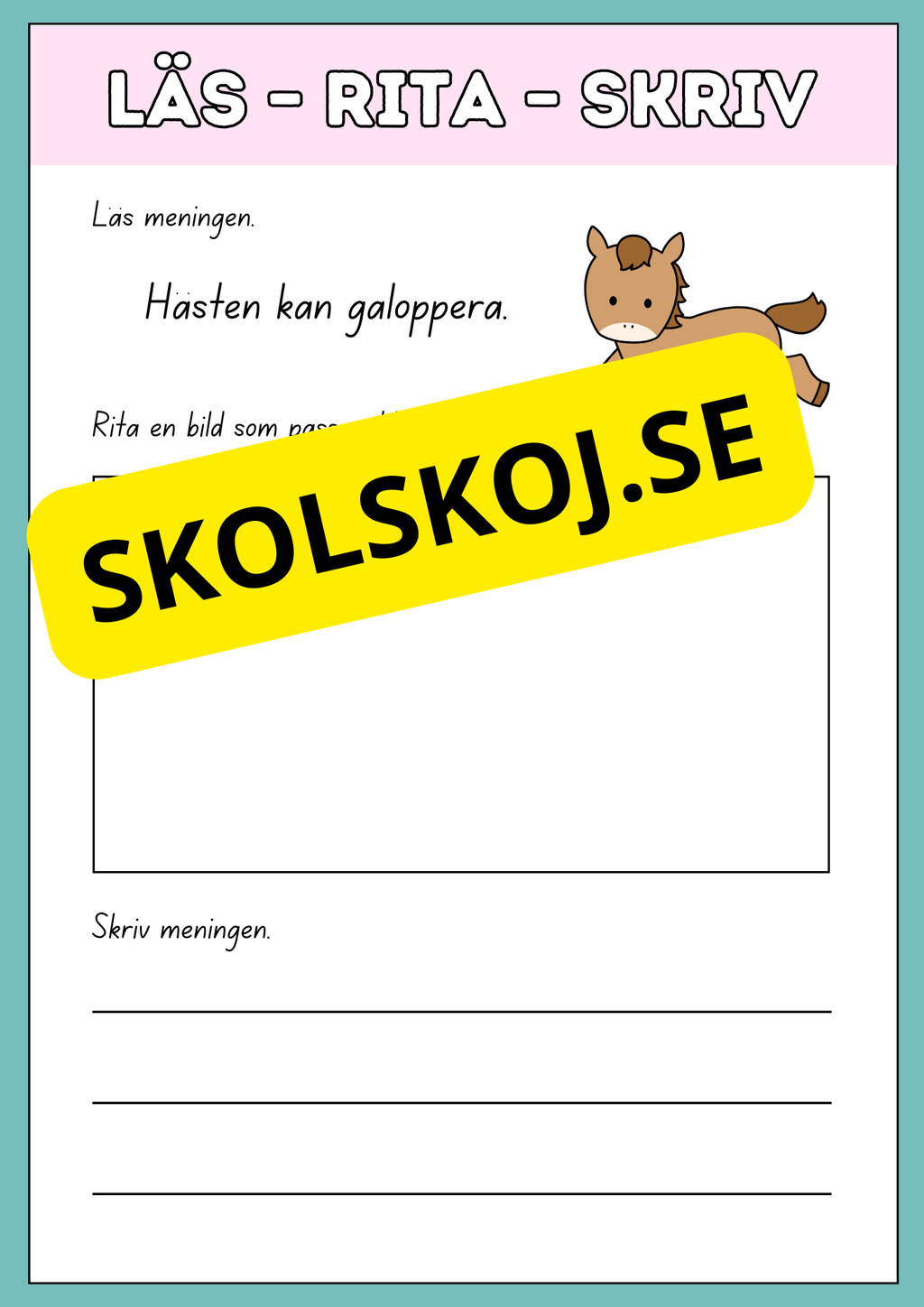 Läs rita och skriv
